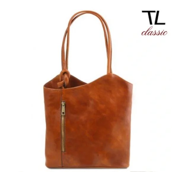 Tuscany Leather Firenze convertible shoulder bag backpack - Picture 11 of 14